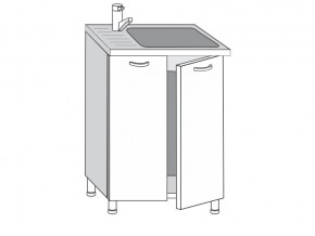 2.60.2мн Шкаф-стол на 600мм под накладную мойку с 2-мя дверцами в Нижних Сергах - nizhnie-sergi.magazin-mebel74.ru | фото