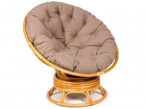 Кресло-качалка Papasan w 23/01 B с подушкой Honey, экошерсть Коричневый в Нижних Сергах - nizhnie-sergi.magazin-mebel74.ru | фото