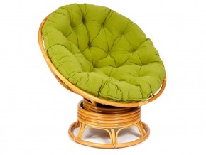 Кресло-качалка Papasan w 23/01 B с подушкой Honey, флок Олива в Нижних Сергах - nizhnie-sergi.magazin-mebel74.ru | фото