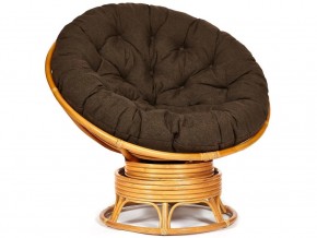 Кресло-качалка Papasan w 23/01 B с подушкой Honey, ткань Коричневый в Нижних Сергах - nizhnie-sergi.magazin-mebel74.ru | фото