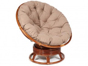 Кресло-качалка Papasan w 23/01 B с подушкой Pecan, экошерсть Коричневый в Нижних Сергах - nizhnie-sergi.magazin-mebel74.ru | фото