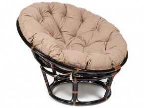 Кресло Papasan 23/01 W с подушкой Antique brown, экошерсть Коричневый в Нижних Сергах - nizhnie-sergi.magazin-mebel74.ru | фото