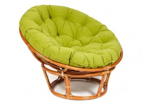 Кресло Papasan 23/01 W с подушкой Cognac, флок Олива в Нижних Сергах - nizhnie-sergi.magazin-mebel74.ru | фото