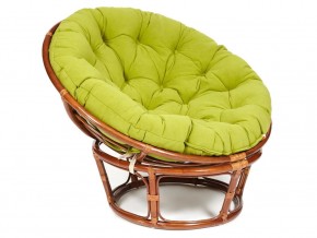 Кресло Papasan 23/01 W с подушкой Pecan, флок Олива в Нижних Сергах - nizhnie-sergi.magazin-mebel74.ru | фото