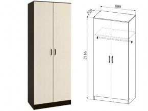 Шкаф 2 двери Ронда ШКР800.1 венге/дуб белфорт в Нижних Сергах - nizhnie-sergi.magazin-mebel74.ru | фото