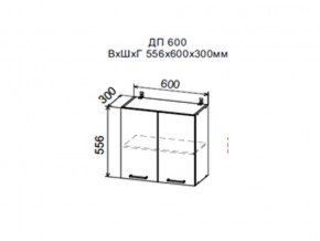 Шкаф верхний ДП600мм с 2-мя дверками в Нижних Сергах - nizhnie-sergi.magazin-mebel74.ru | фото