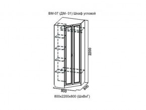 ВМ-07 Шкаф угловой в Нижних Сергах - nizhnie-sergi.magazin-mebel74.ru | фото