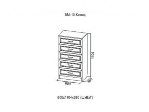 ВМ-10 Комод в Нижних Сергах - nizhnie-sergi.magazin-mebel74.ru | фото